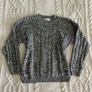 Navy Blue White Vintage 90s y2k Sweater
